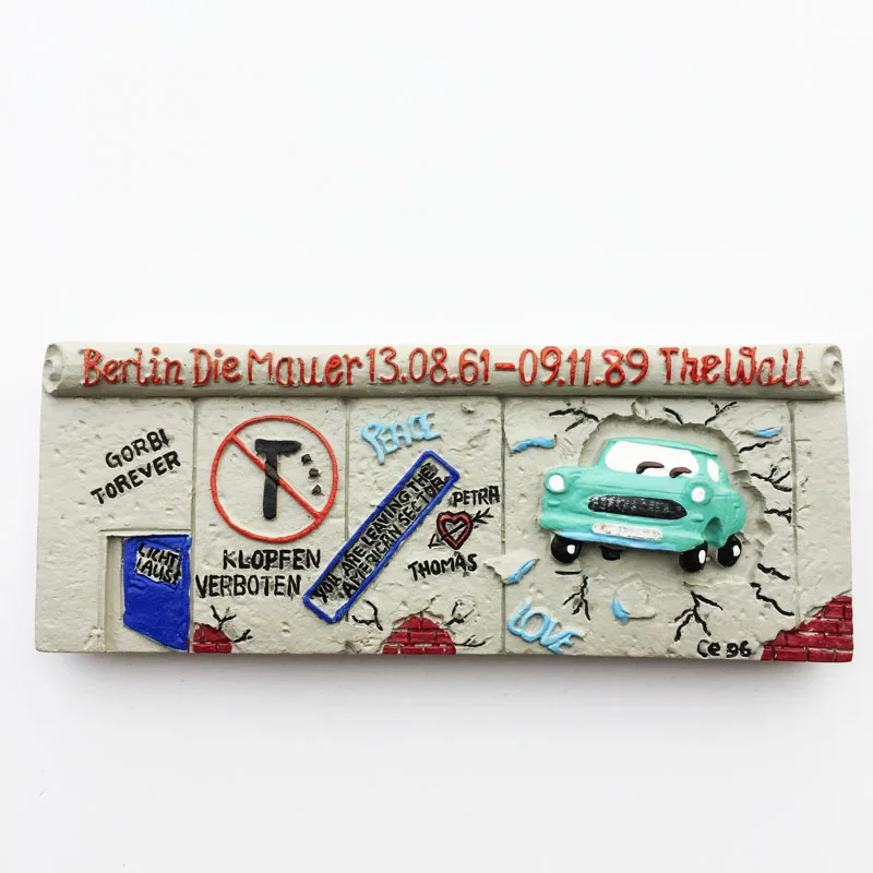 

QIQIPP Germany Creative Cultural Travel Souvenirs Berlin Wall Three-dimensional Crafts Magnetic Sticker Refrigerator Magnet