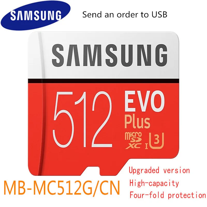 Samsung Evo Plus Micro Sd карта 512 ГБ Sdhc Sdxc класс Evo+ класс 10 C10 Uhs Tf карты транс флэш Microsd