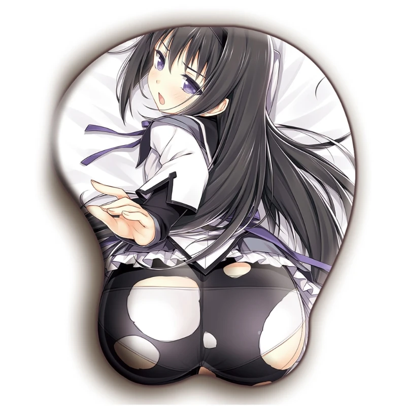 

Cartoon mouse pad 26*22*2.5cm Anime 3D Sexy Beauty Hips Silicone Mouse Pad Creative Wrist Rest Support