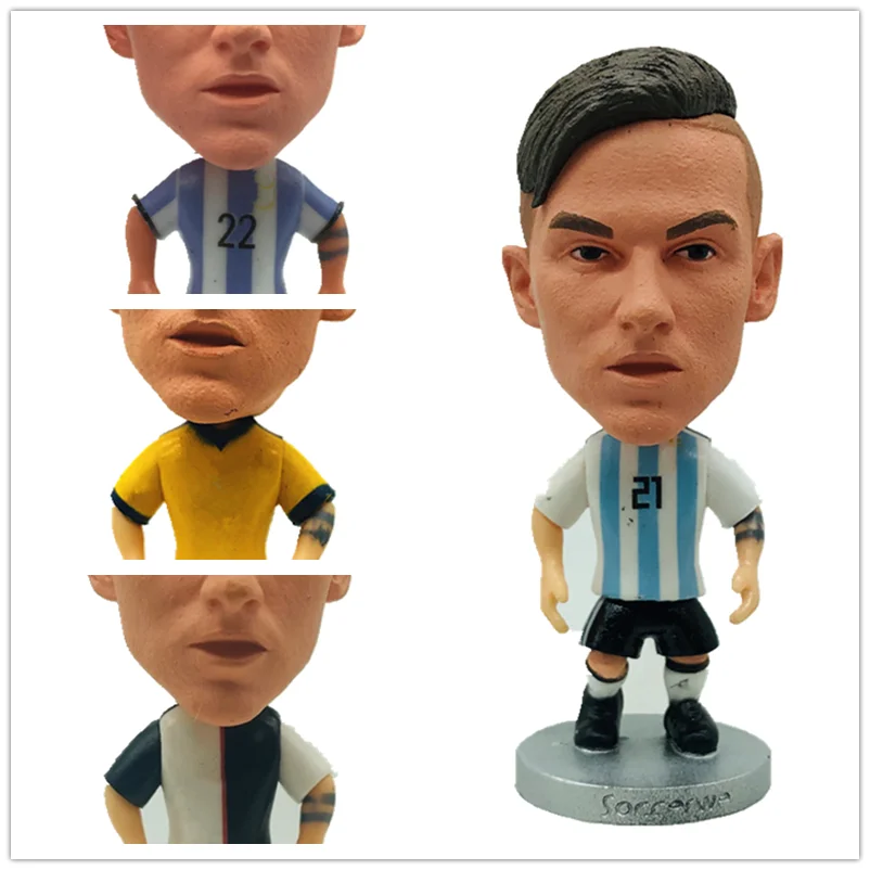 

2.55" Soccer Star Doll Soccerwe P Dybala Figurines 6.5cm Height Toy Action