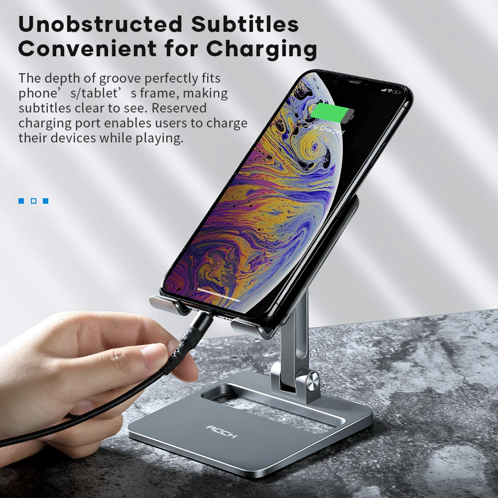 rock metal tablet stand adjustable foldable phone holder for ipad 7 9 9 7 10 5 11 12 9 inch samsung xiaomi tablet desktop holder free global shipping