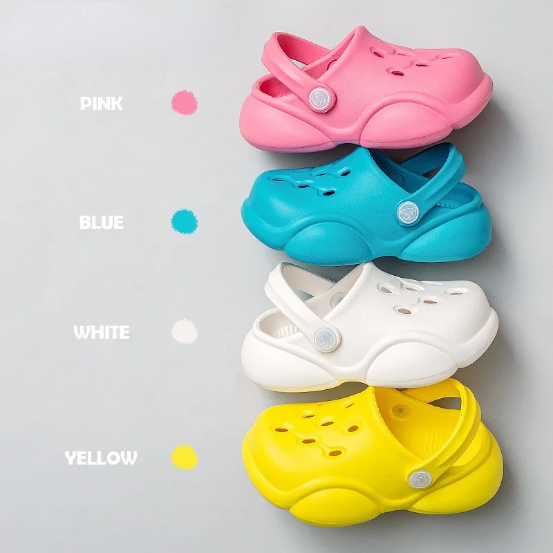 

Fashion EVA Soft Kids Outdoor Shoes Indoor Boys Flats Anti Slip Toddler Beach Shoe Clogs Summer Solid Color Child Girl Slipper