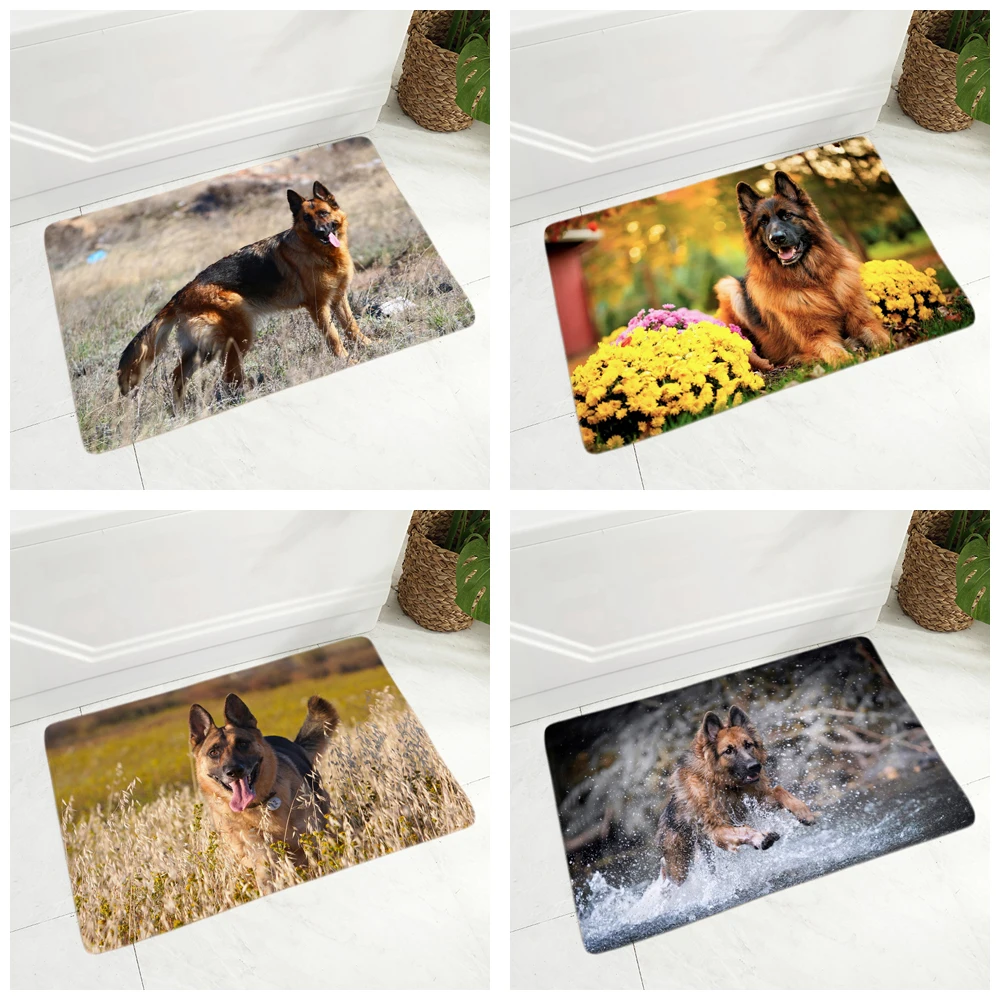 Мягкий напольный коврик для домашних животных немецкая овчарка прихожей детской