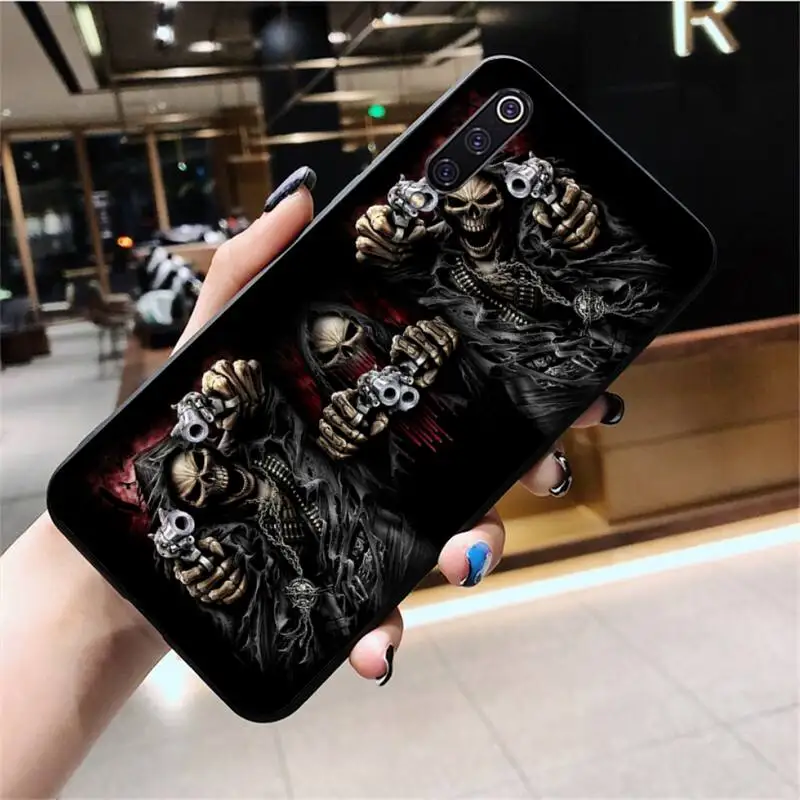Мягкий чехол Grim Reaper Skull Skeleton для Huawei Honor 30 20 10 9 8 8x 8c v30 Lite view pro | Мобильные телефоны и