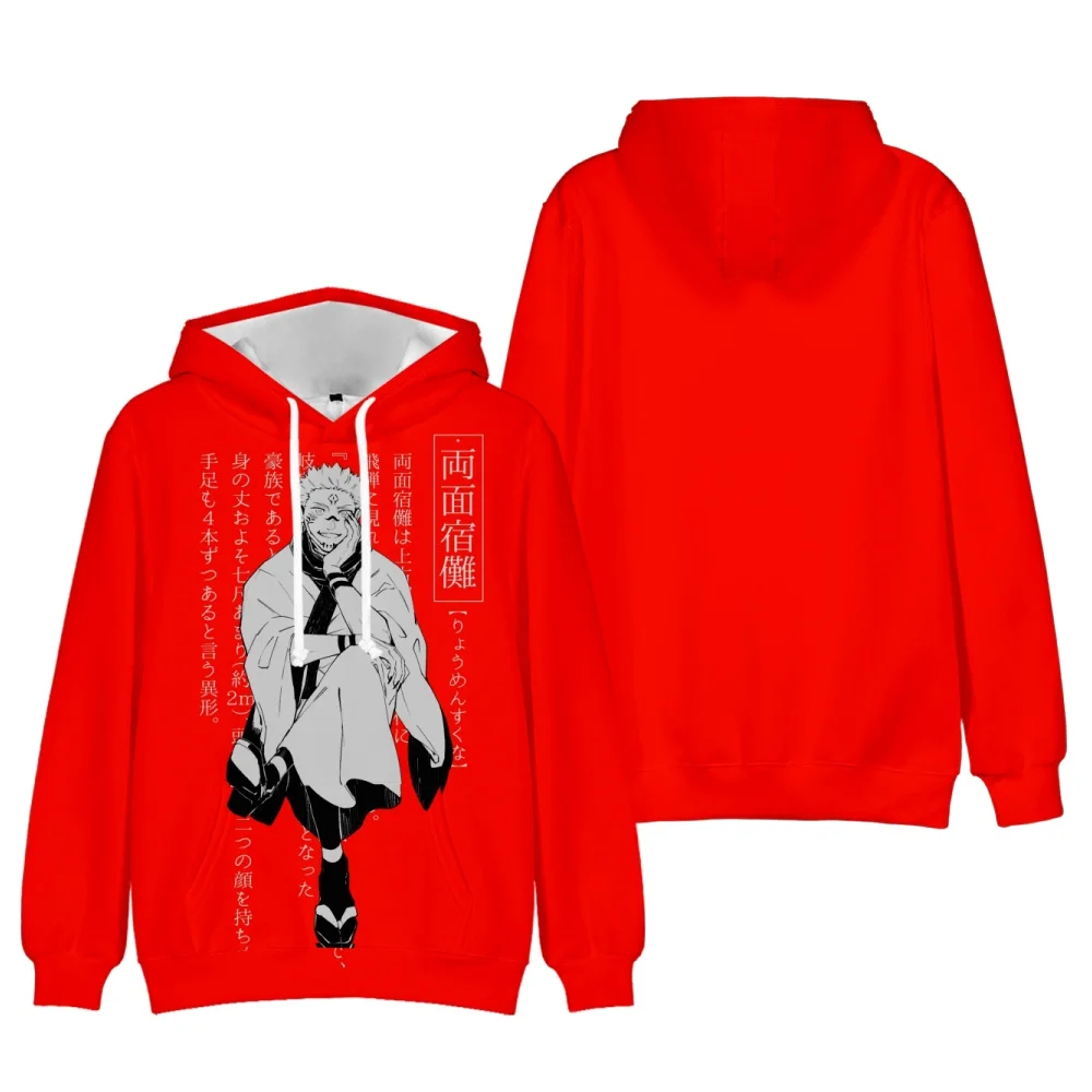 

2021 Jujutsu-Kaisen 3D Ryomen Sukuna Hoodies Sweatshirt Winter Cool Pullovers Cool Adult Kids Long Sleeve Tops