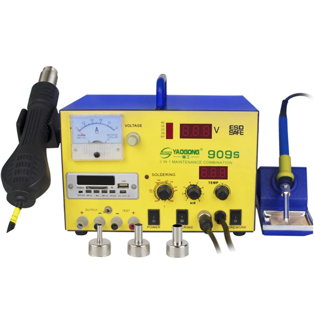 Паяльник YAOGONG 909S 15v2 с постоянным напряжением постоянный ток источник питания для