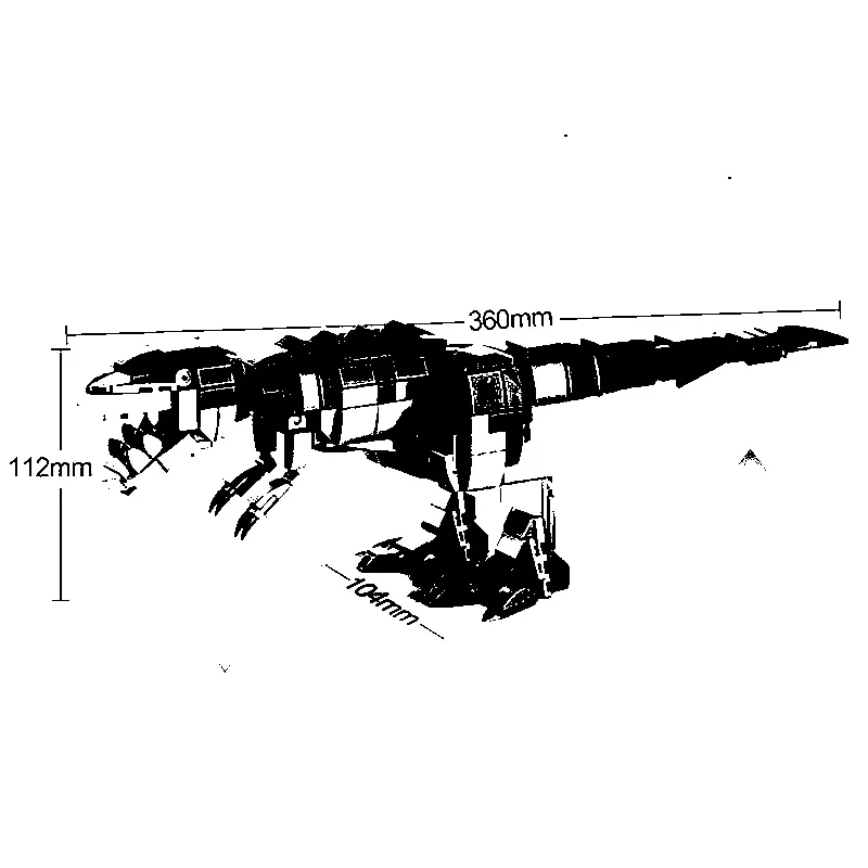 

Dinosaur series LW607 Tyrannosaurus Rex model assembled DIY puzzle small particle building block boy toy gift