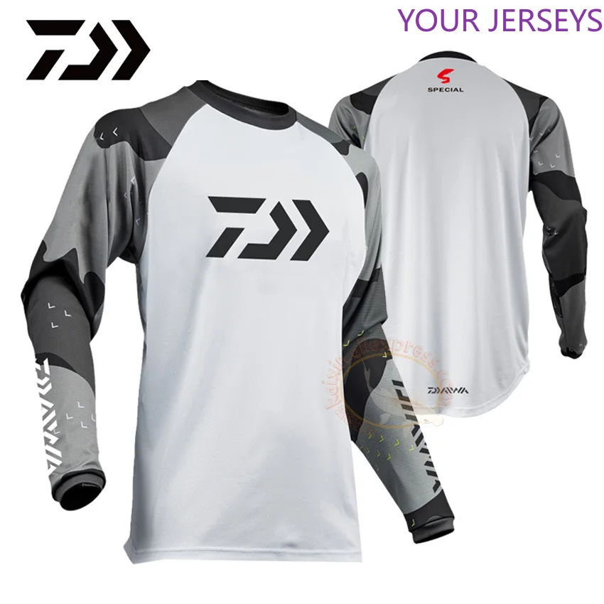 

2021 Рыбалка Джерси рубашка велоспорт одежда дышащая Солнцезащитная быстросохнущая UPF 50 + Длинные рукава S Pesca Camiseta