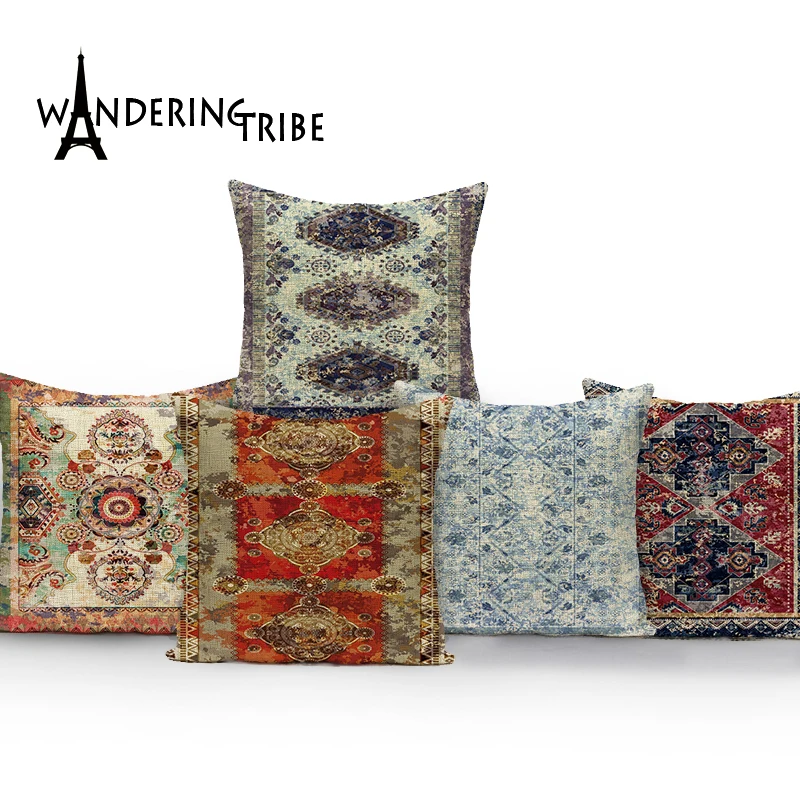 Винтажные Чехлы для подушек в стиле ретро Декор дома чехлы диванов и