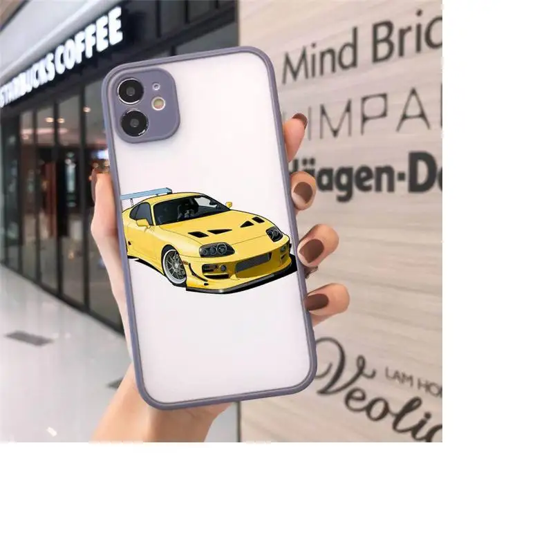 

Sports Cars Male Men Phone Cases matte transparent For iphone 7 8 11 12 plus mini x xs xr pro max cover