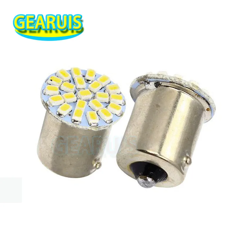 HK post free S25 P21W 1156 BA15S 22 светодиодный s SMD 22smd 1206 ная автомобильная лампа заднего хода