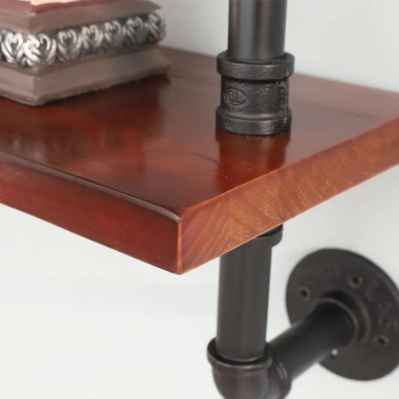 Новый дизайн настенная полка в стиле ретро книжная вешалка с диафрагмой для