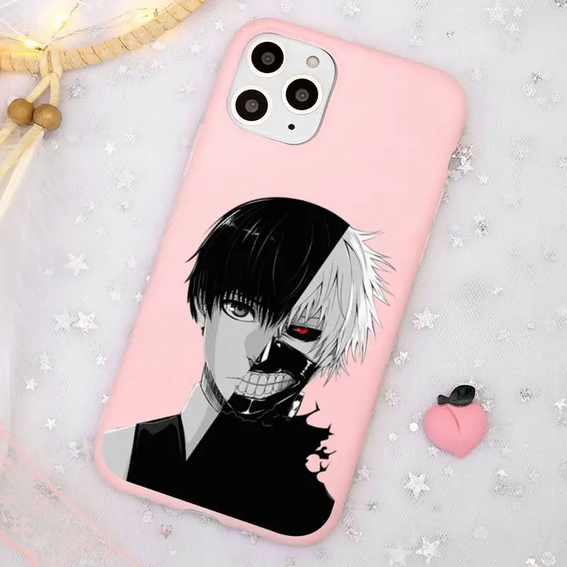 

Anime Tokyo Ghoul Phone Case Candy Color for iPhone 11 12 mini pro XS MAX 8 7 6 6S Plus X SE 2020 XR