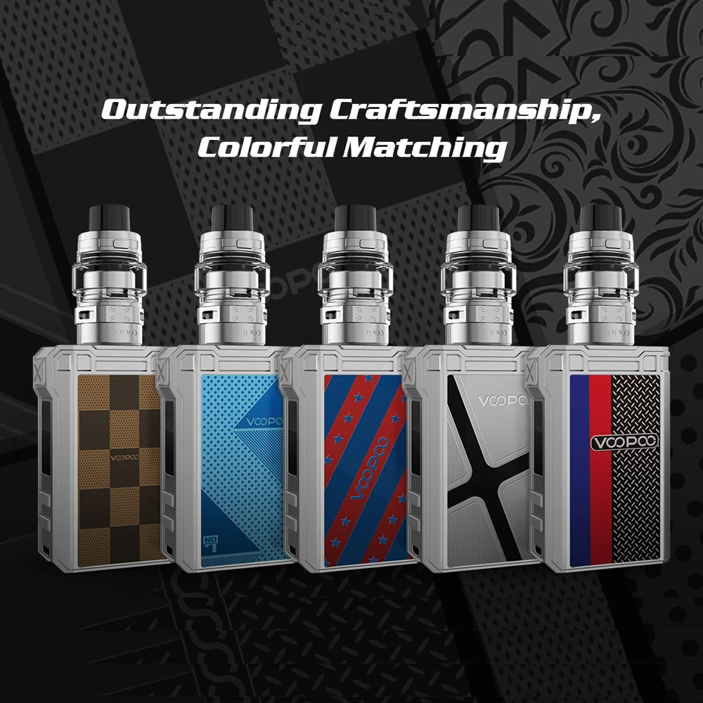 Оригинальный набор VOOPOO ALPHA ZIP Mini Vaper 4400 мАч батарея 120 Вт бокс мод испаритель Vapor Mod