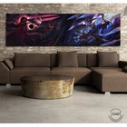 Pantheon VS Aatrox Лига Легенд видеоигр искусство на холсте картины LOL игры Искусство на стену декор живопись Домашний декор настенное искусство