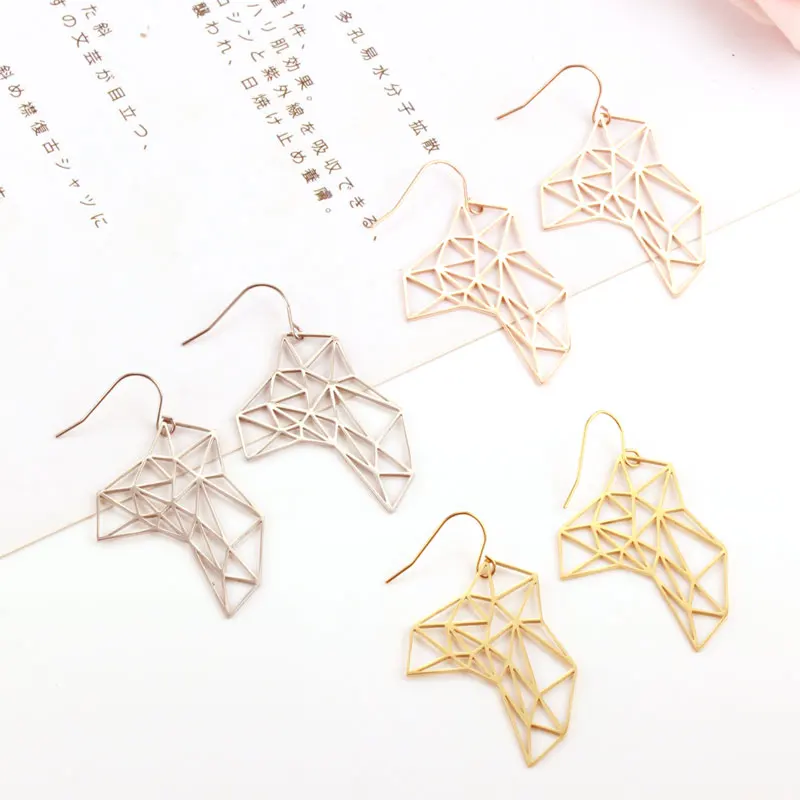 Модные простые серьги-гвоздики OUFEI 2020 для женщин золотого цвета геометрические