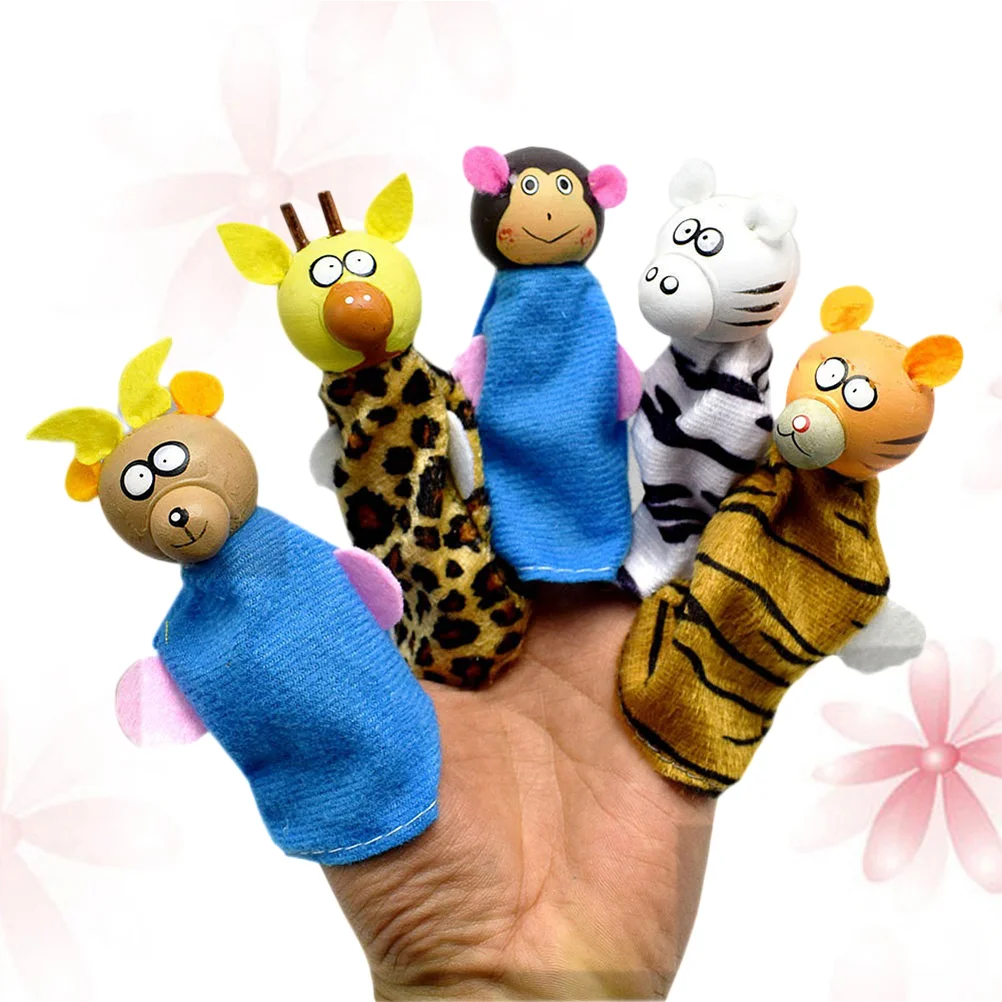5 шт. Мультяшные детские пальцы с животными (случайный цвет) | Игрушки и хобби