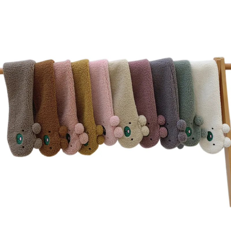 Детский шарф высокого качества Mcmo зимний нагрудник из имитации овечьей шерсти