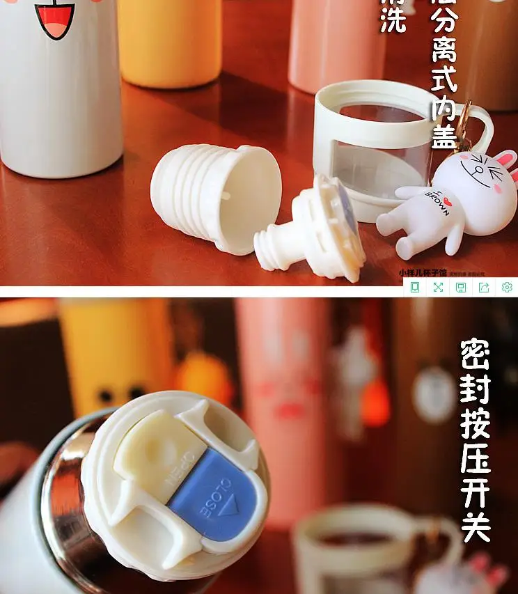 Высококачественный мультяшный прекрасный термос симпатичный кофейный кружка