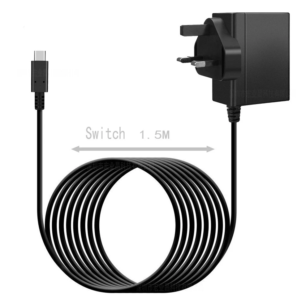 GB Plug Зарядное устройство для адаптера переменного тока Nod Switch 15V 2.6A usb type-c power, комплект для быстрой зарядки для путешествий, переключатель дока/контроллер, поддержка ТВ-режима - Цвет: GB Plug