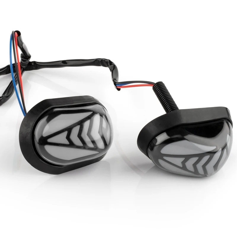 

Universal LED Motorcycle Turn Signal Embedded V Shaped Guide Plate Flow Mode Side Flasher Lights