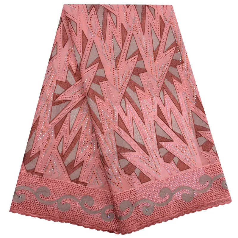 Камнями африканская швейцарская вуаль кружева в швейцарском стиле высокого