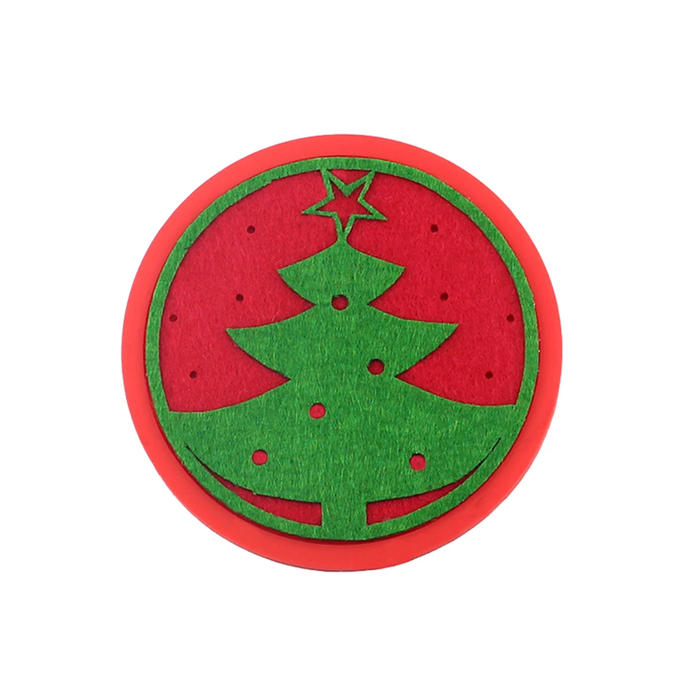 Рождественское украшение обеденный стол коврик Рождественская елка снежинка