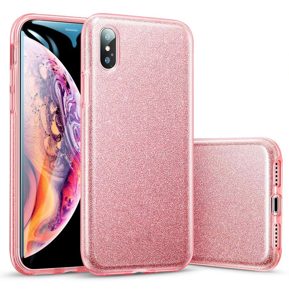 Утепленные водостойкий блеск чехол КРЫШКА ДЛЯ samsung Galaxy A10 A10E A20E A40 A70 A20 A205 A30 A50 противоударные Чехлы 3 Слои ТПУ+ ПК - Цвет: Pink