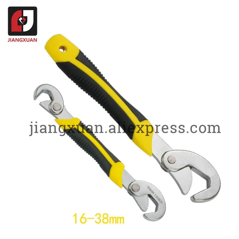 

2pcs set Universal Wrench Multi-Function Movable Wrench Adjustable Grip Set 6-32mm Ratchet Wrench Spanner Hand Tools
