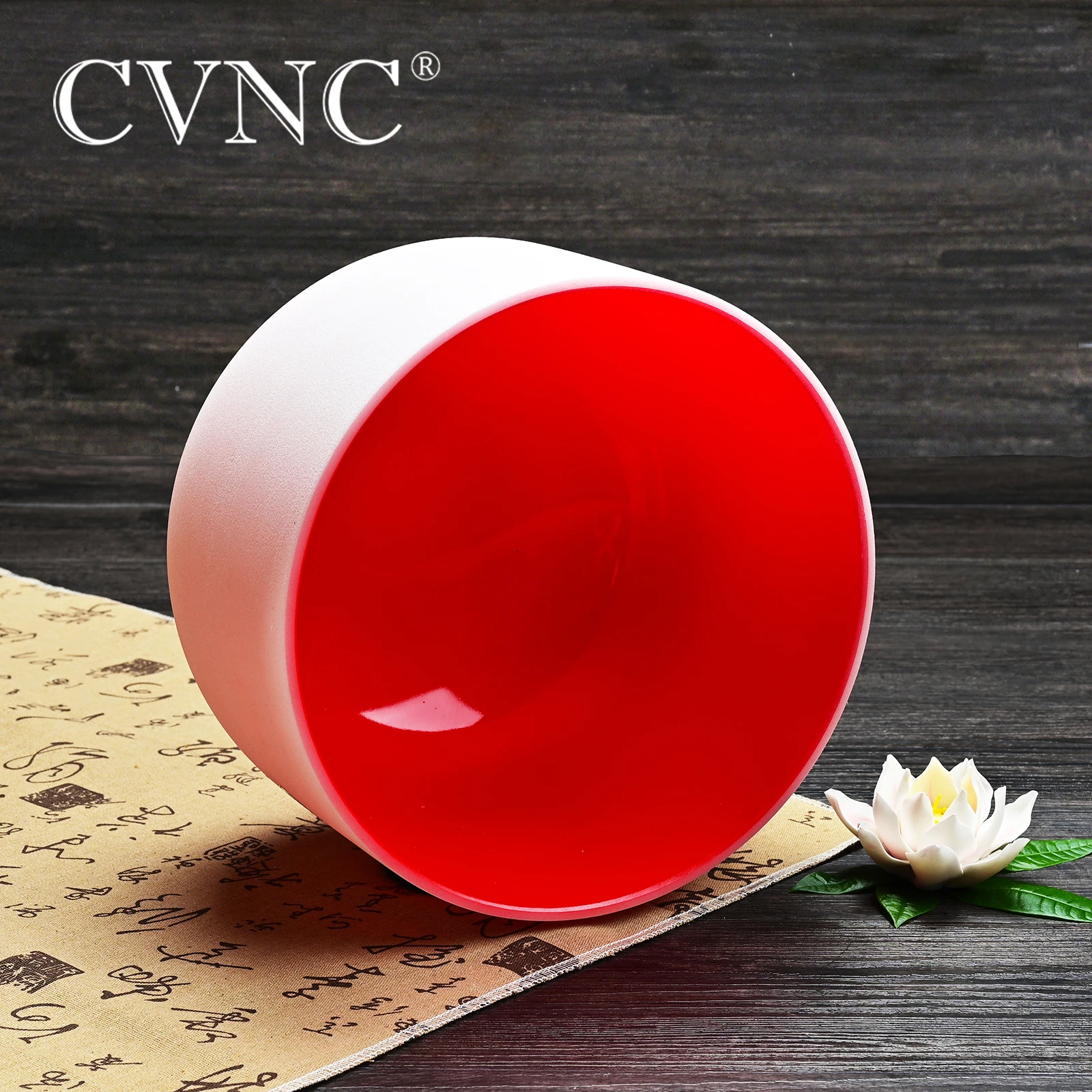 CVNC 8 дюймов C корень красный чакра симбль Узор Матовый Кварцевый Кристалл Поющая