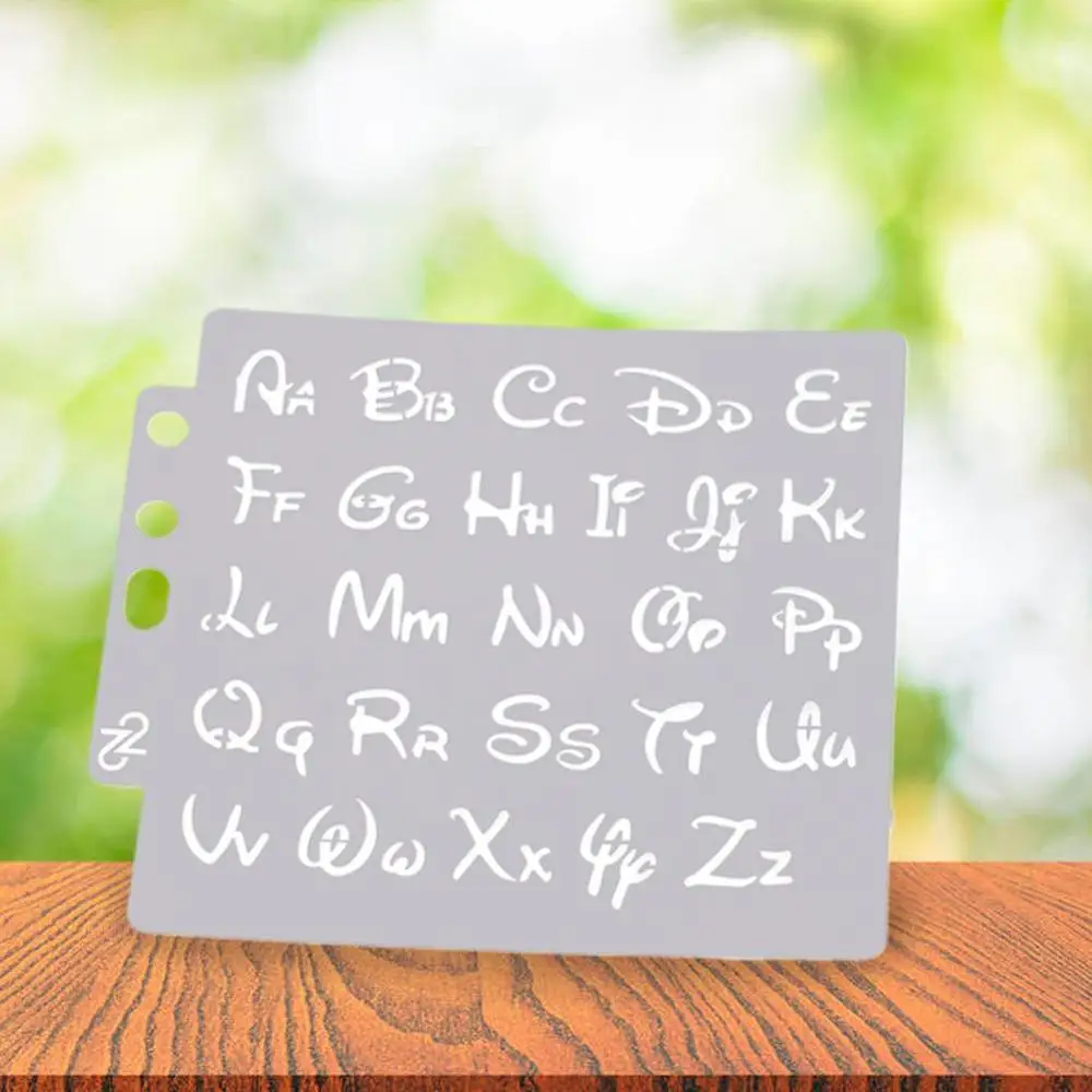 2 шт. трафареты букв алфавита шаблон живопись Скрапбукинг тиснение фотоальбом