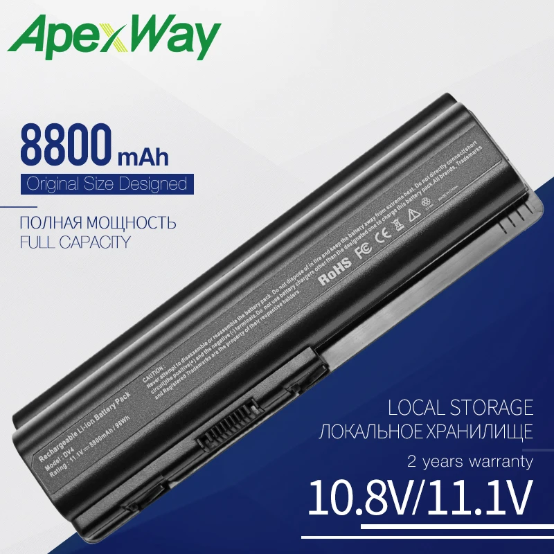 

8800mAh laptop battery for HP Pavilion dv4-1000 dv4-2000 dv5 dv5-1000 dv5-2000 dv6-1000 dv6-1200 dv6-1300 dv6-1400 dv6-2000