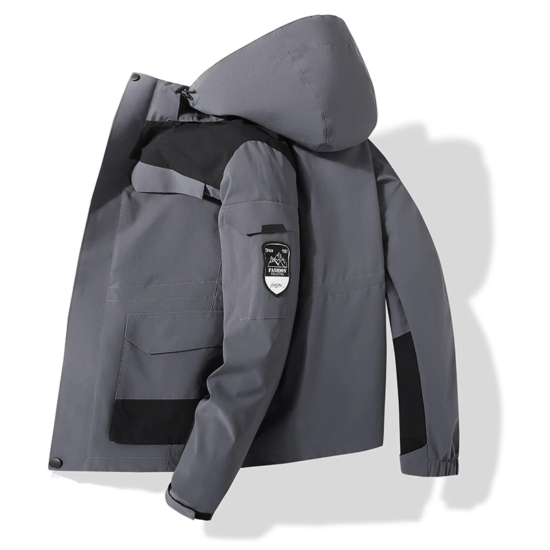 Походные куртки 7XL 8XL зимние мужские 3 в 1 из двух частей ветровка для кемпинга