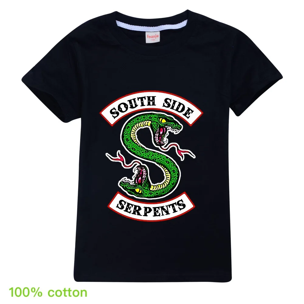 Топы для девочек и мальчиков &quotSouth Side Serpents&quot женский футболка 3D печатных