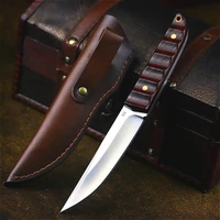 dehong japan d2 steel high hardness sharp outdoor knife jungle camping straight knife hunting knife collection straight knife