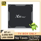 ТВ-приставка X96Max +, Android 9,0, Amlogic S905X3, 2,4G5G, Wi-Fi, 1000 Мбитс, 4K, медиаплеер Android, голосовое управление