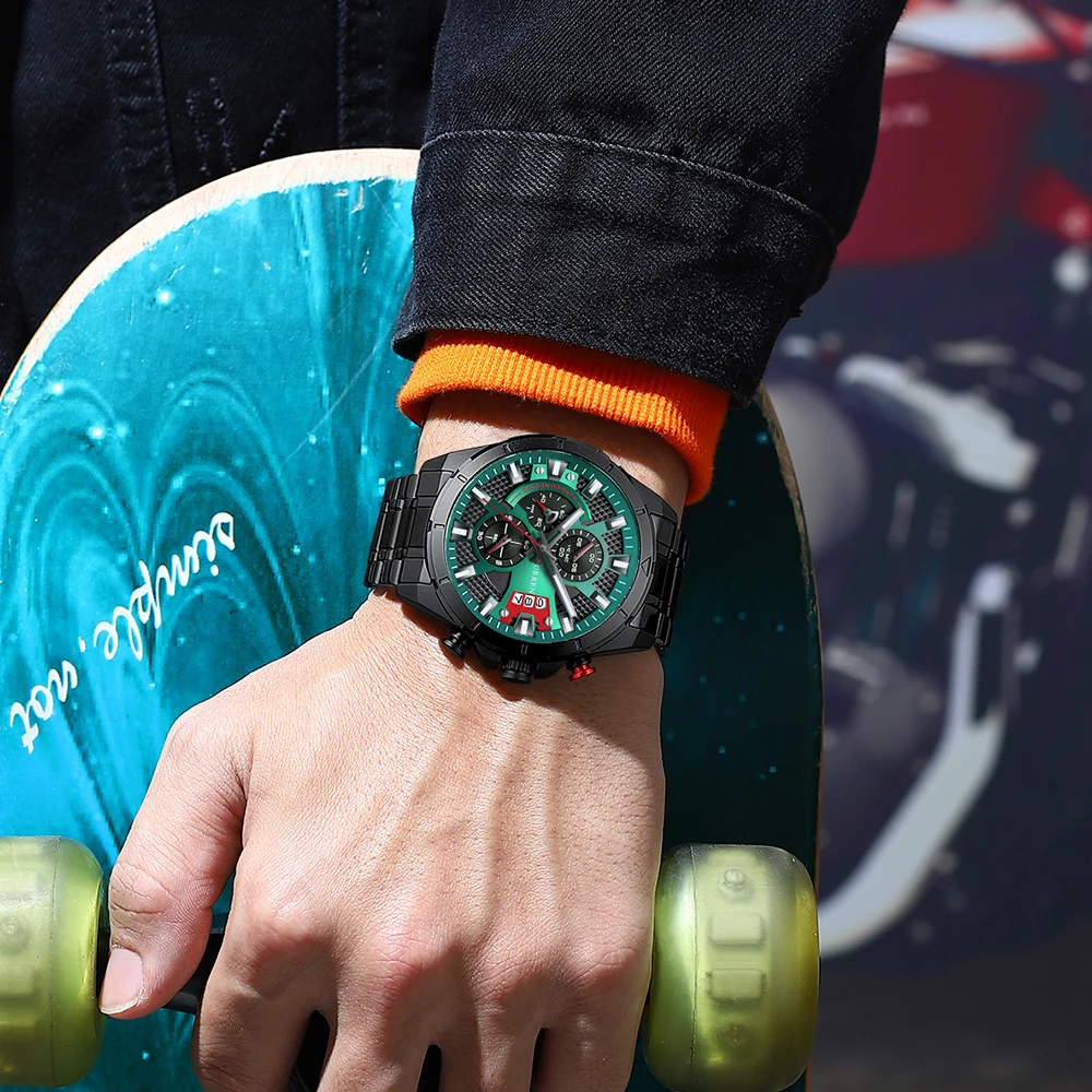 Часы наручные CURREN мужские кварцевые повседневные спортивные водонепроницаемые