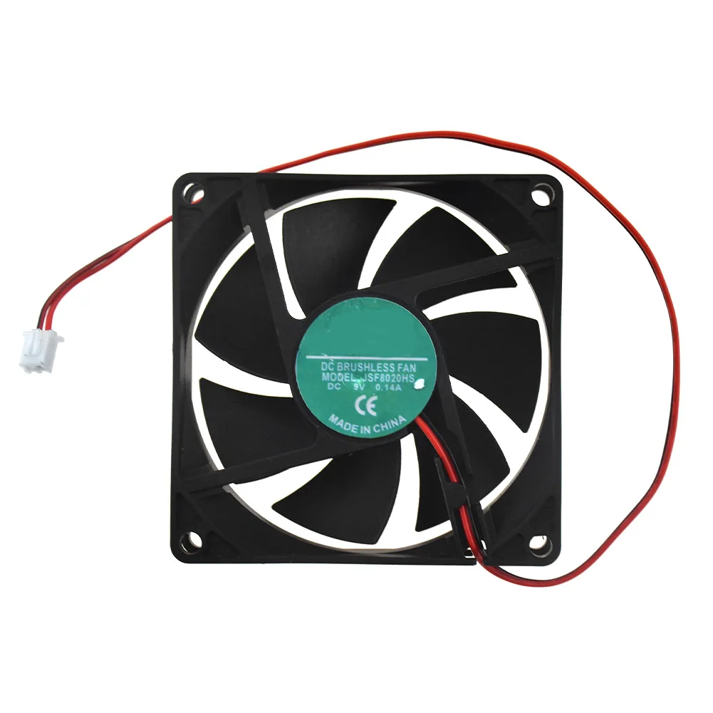 

For JSFSZ JSF8020HS DC9V 0.14A Cooling Fan 80*80*20MM 2pin