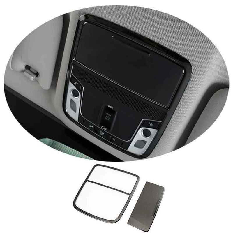 

Black Steel Front Reading Light Lamp Frame Trim Fit for Honda Accord 2018-2020