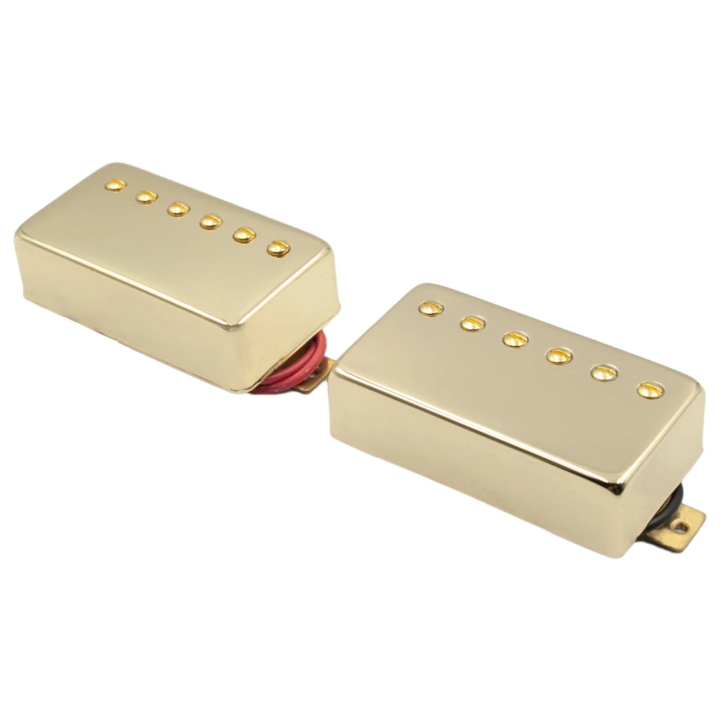 2 pcs elektrische gitarre humbucker pickup set bridge neck pickups doppel coil humbucker pickups set goldene farbe free global shipping