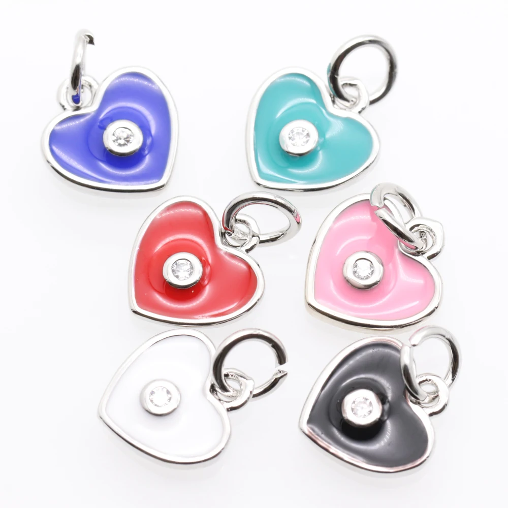 10 шт./упак. Премиум Золотое любовное сердце Цепочки и ожерелья с подвесками для