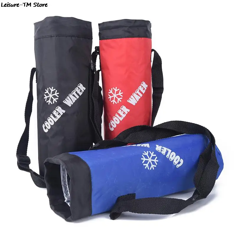 

Drawstring Water Bottle Pouch High Capacity Insulated Cooler Bag Outdoor Traveling Camping Hiking Water Bags
