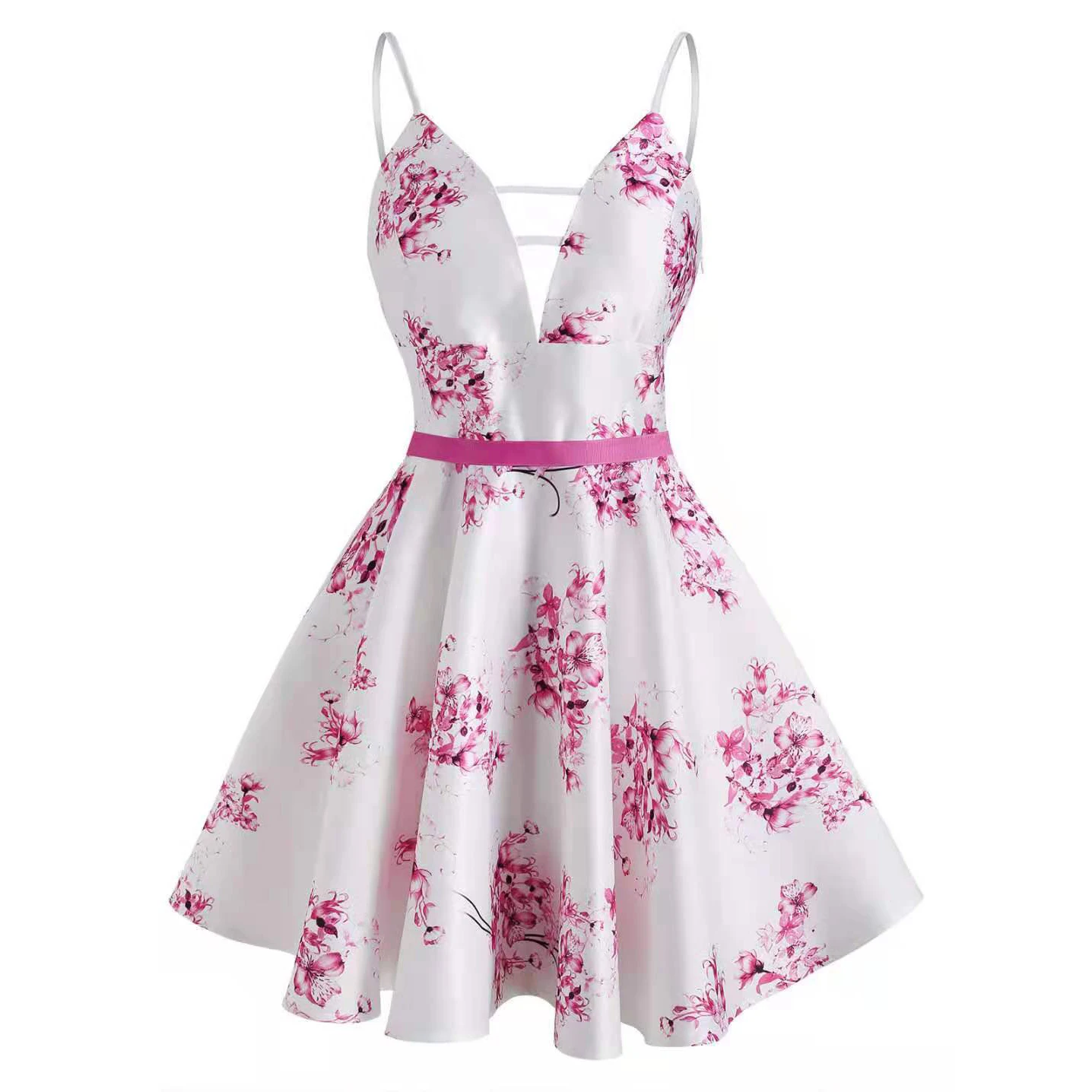 

2021 Plus Size Plaid Spaghetti Strap Gothic Women Dress Vintage Casual Women Streetwear Vacation Fashion Party Sundress Mini