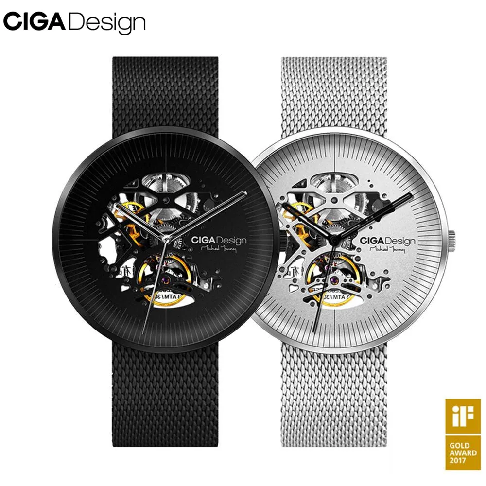 

Original CIGA Design MY Series Men's Smart Watch Clock Automatic Mechanical Watch Hollowed-out Men Wrist Watch Smartwatch