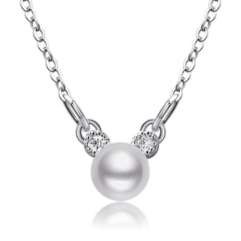 Жемчужные миниатюрные серьги гвоздики романтические Микки Маус для женщин