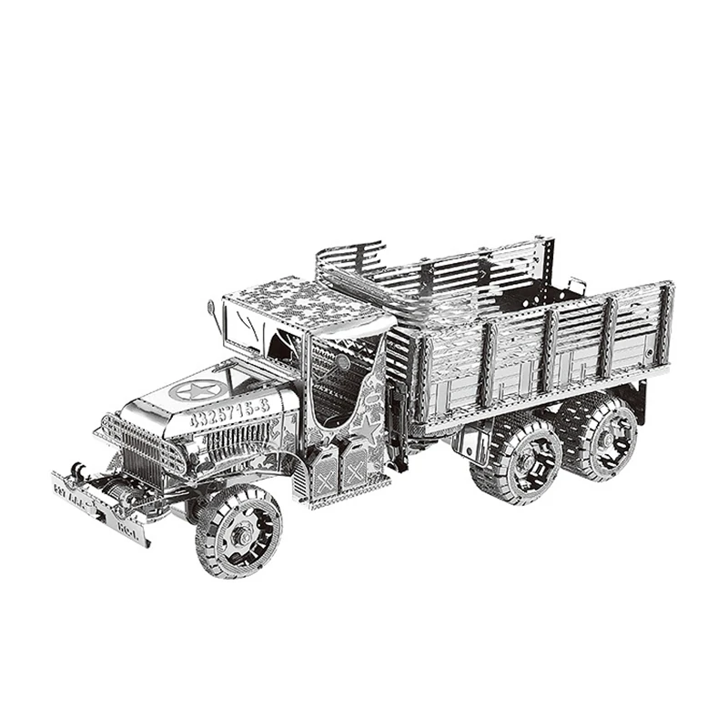Металлический 3D пазл GMC 2 5 T 6X6 грузовик сделай сам модель военного автомобиля