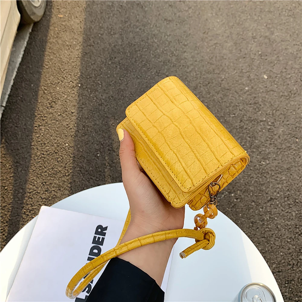 

Fashion Alligator Leather Bag for Women 2021 Small Purses and Handbags Luxury Designer Shoulder Crossbody Flaps Chain Sac Bolsas