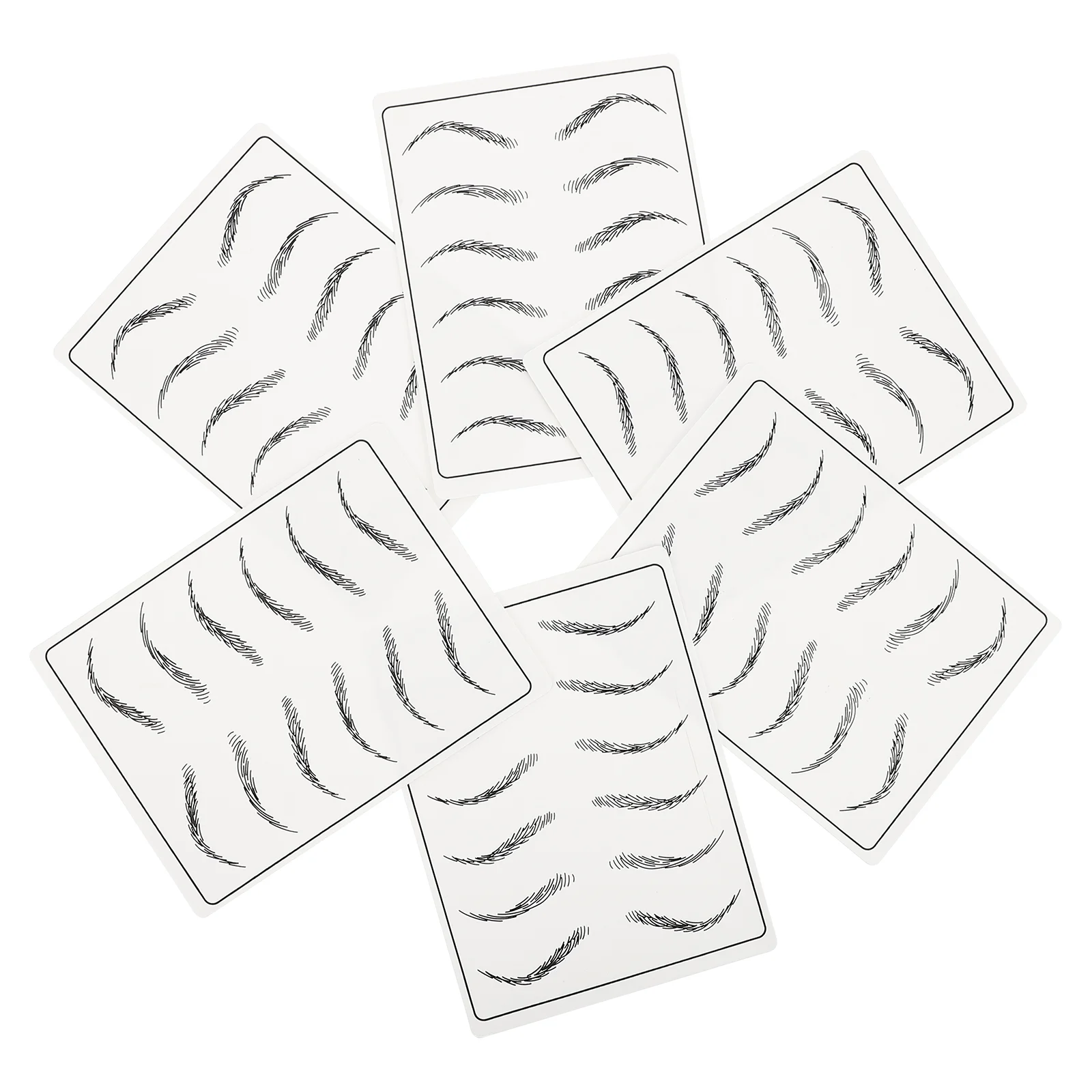 

6pcs Practice Skin Microblading Practice Skin Double Sided Practice Sheet