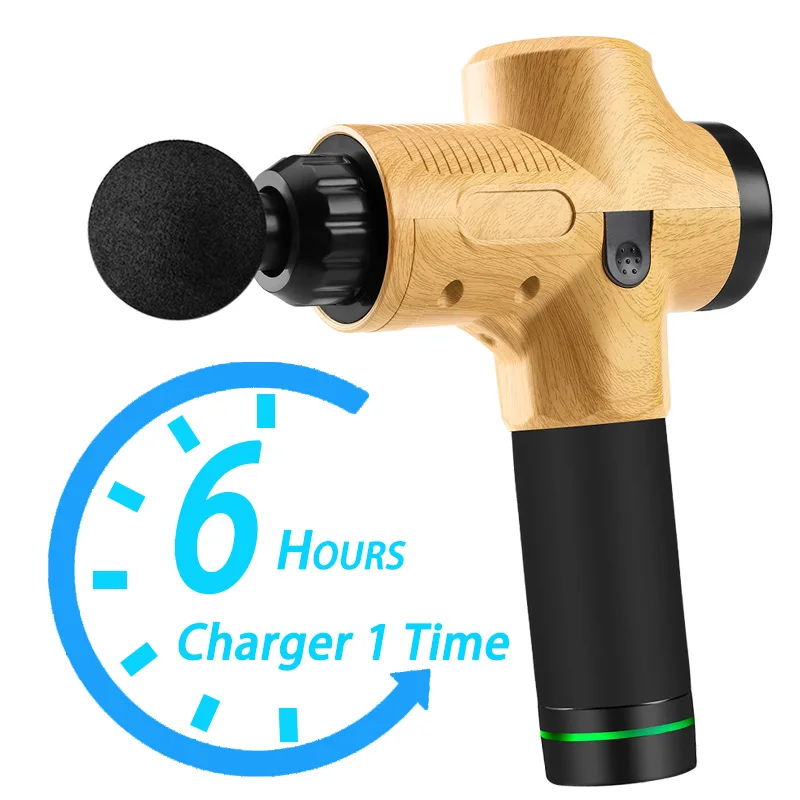 Профессиональный Массажный пистолет мощный перкуссионный массажер для шеи