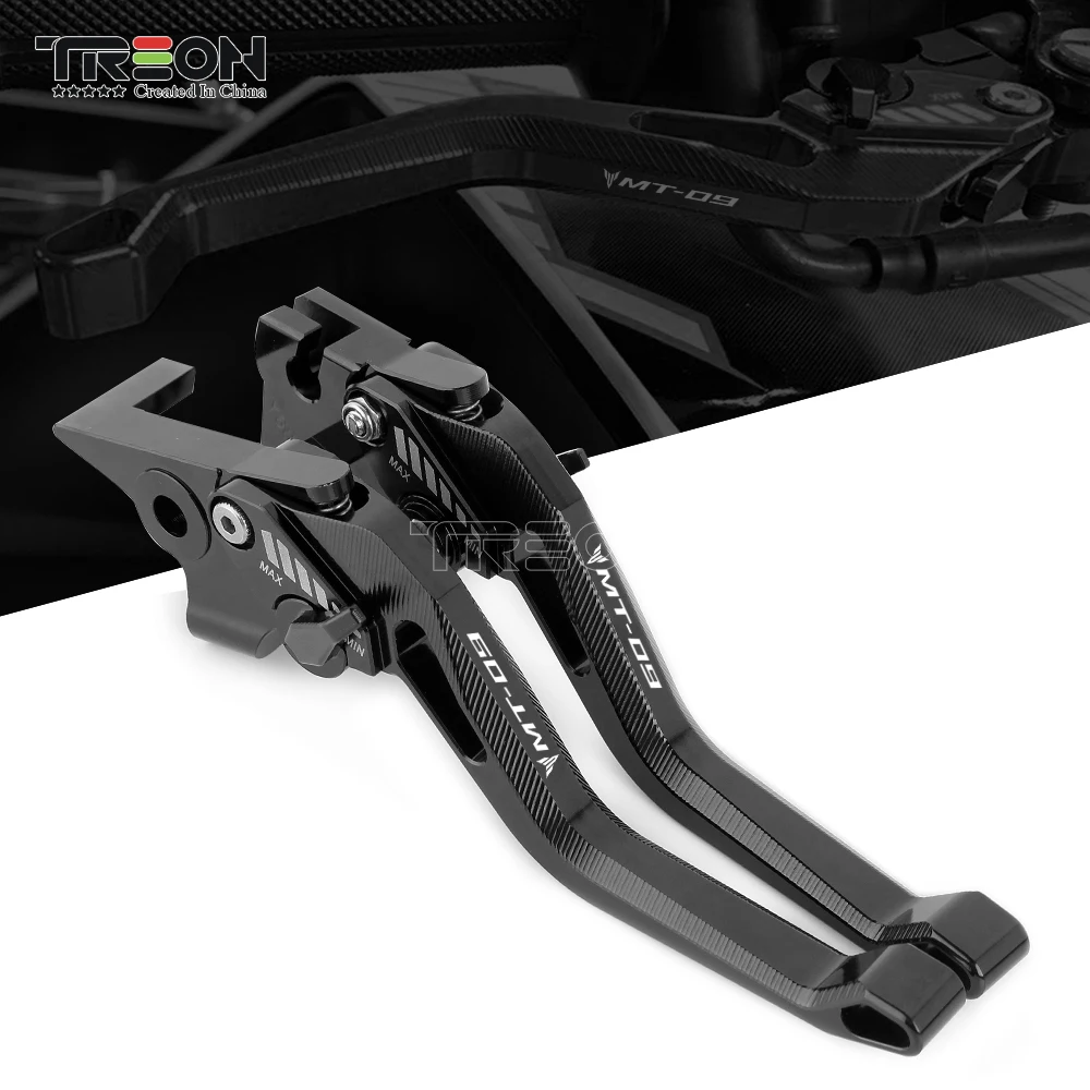 

For YAMAHA MT-09 MT09 MT 09 Tracer 2014 2015 2016 2017 2018 2019 CNC Adjustable Brake Clutch Levers logo MT-09